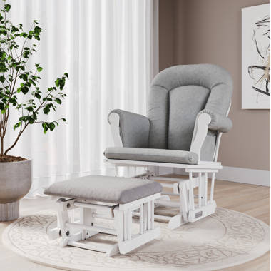 Gray baby rocking outlet chair